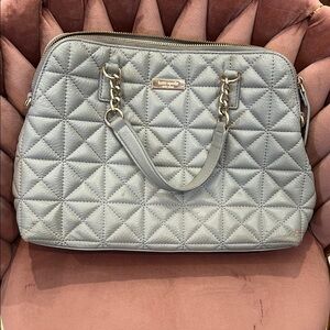 Kate Spade Quilted Gray Handbag